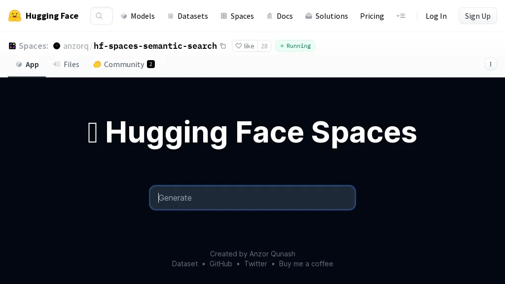 Huggingface Spaces Semantic Search 1 Huggingface Spaces Semantic Search thumbnail